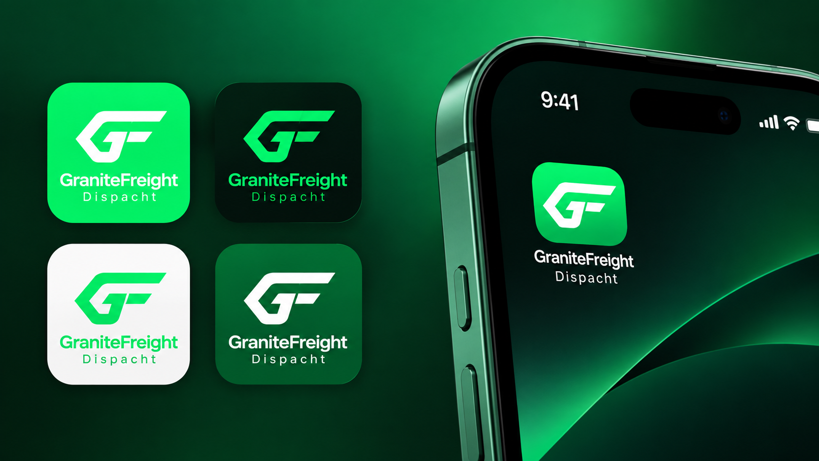GraniteFreight Dispatch mobile application and app icon system